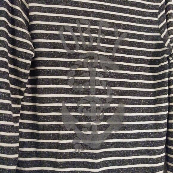 Obey Grey Anchor & Snake Striped Sweatshirt - Picture 3 of 7